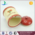 Fruits decal red ceramic canister sets